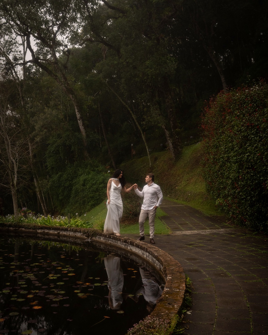 Juliane & Diego — Muro de Pedra e Lago