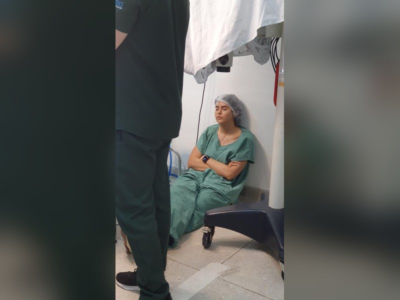 Travesseiro para uma noiva cansada